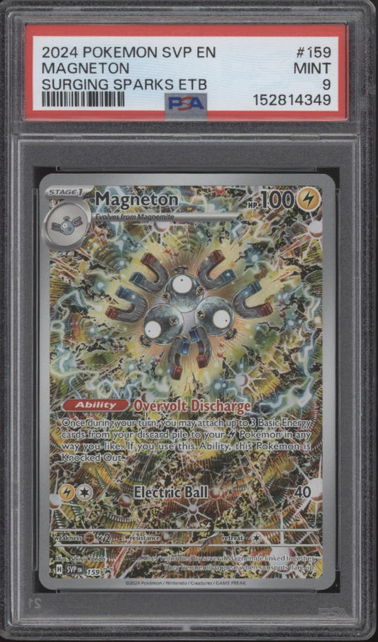 Magneton Pokemon Surging Sparks Elite Trainer Box #159 PSA 9 #1