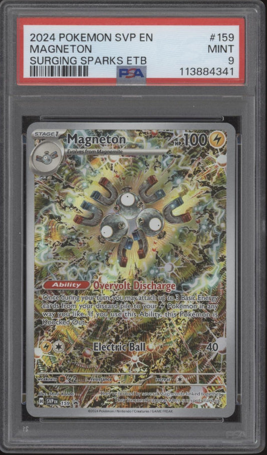 Magneton Pokemon Surging Sparks Elite Trainer Box #159 PSA 9 #2