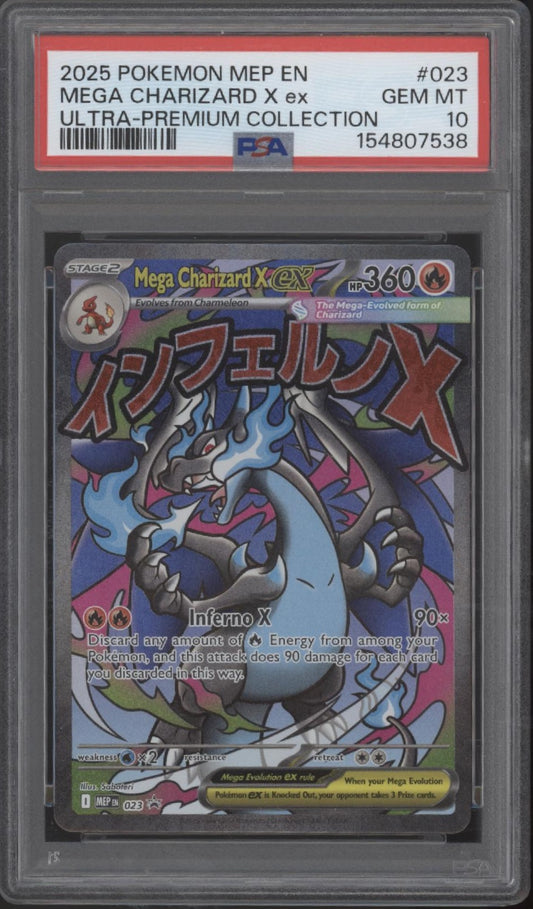 Mega Charizard X ex Pokemon Mega Evolution Ultra Premium Collection 23 PSA 10 #3