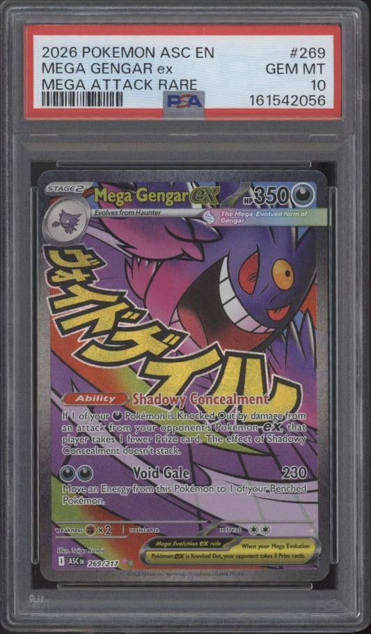 Mega Gengar ex Pokemon Ascended Heroes Mega Attack Rare #269 PSA 10 #4