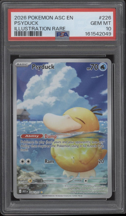 Psyduck Pokemon Ascended Heroes Illustration Rare #226 PSA 10 #2