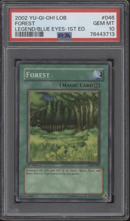 Forest Yu-Gi-Oh! LOB 1st Edition #046 PSA 10 #2