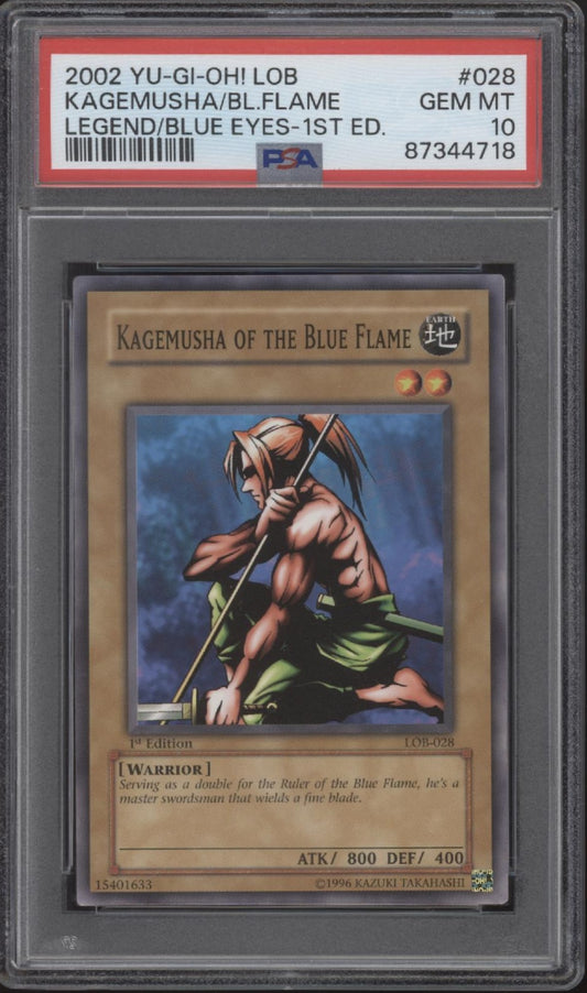 Kagemusha of the Blue Flame Yu-Gi-Oh! LOB 1st Edition #028 PSA 10 #2