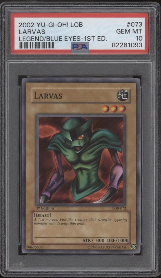 Larvas Yu-Gi-Oh! LOB 1st Edition #073 PSA 10