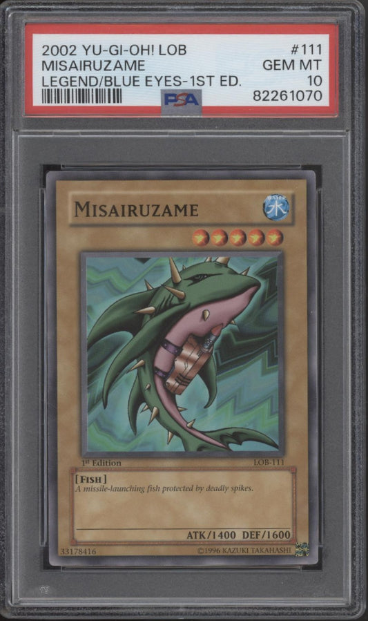 Misairuzame Yu-Gi-Oh! LOB 1st Edition #111 PSA 10