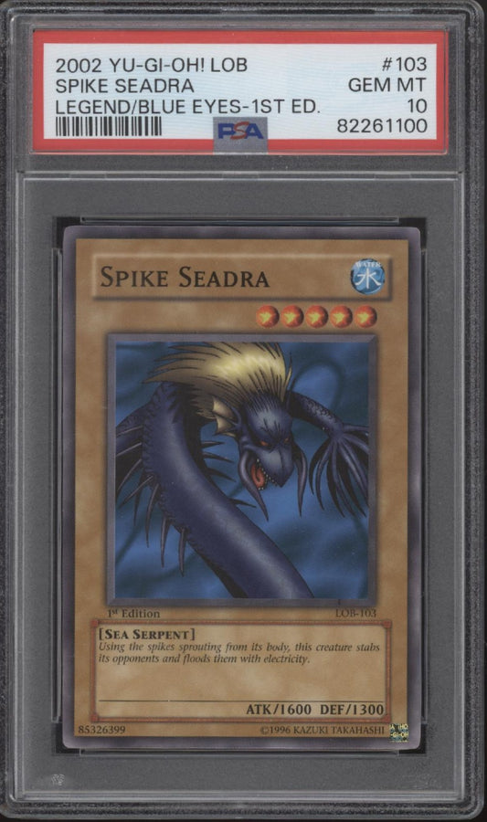 Spike Seadra Yu-Gi-Oh! LOB 1st Edition #103 PSA 10 #1
