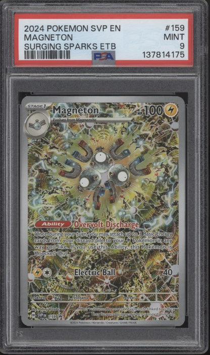 Magneton Pokemon Surging Sparks Elite Trainer Box #159 PSA 9 #3