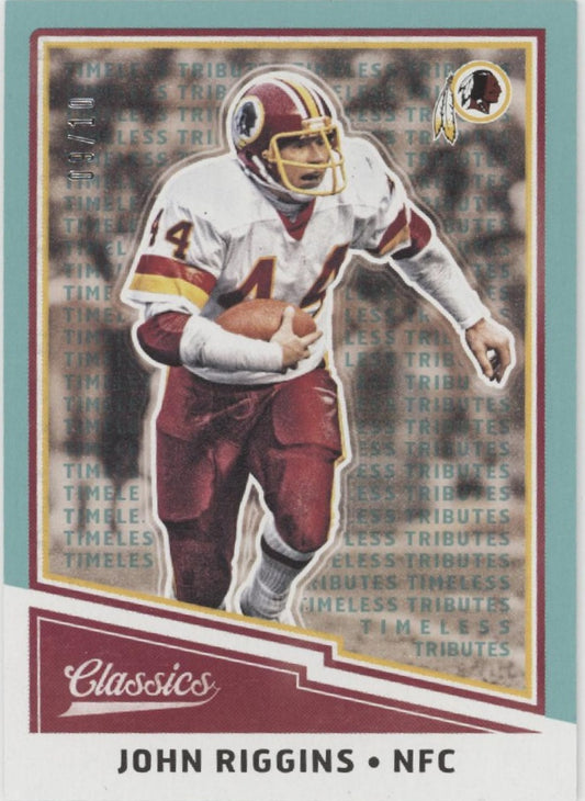 John Riggins 2017 Panini Classics Timeless Tributes 09/10 #151