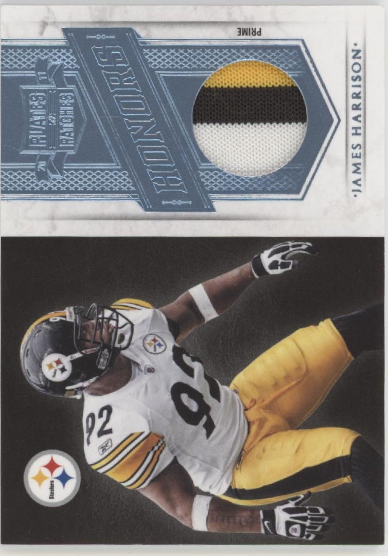 James Harrison 2011 Panini Plates & Patches Honors Swatch 25/25 #6