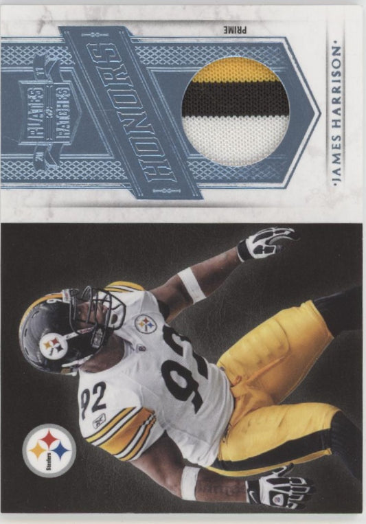 James Harrison 2011 Panini Plates & Patches Honors Swatch 25/25 #6