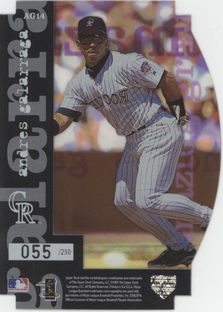 Andres Galarraga 1997 Upper Deck Amazing Greats Die-Cut 055/250 #AG14