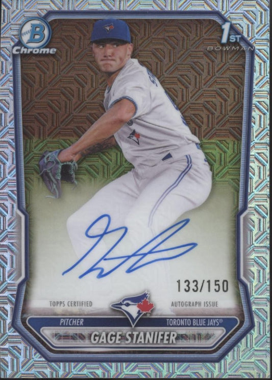 Gage Stanifer 2026 Bowman Chrome Mojo Refractor Auto 133/150 #CPA-GS