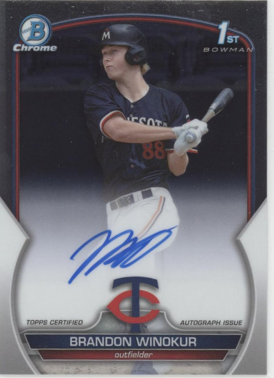 Brandon Winokur 2023 Bowman Chrome Auto #CDA-BWN
