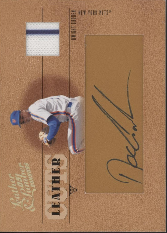 Dwight Gooden 2005 Donruss Leather & Lumber Cuts Relic Auto 119/128 #LC-20