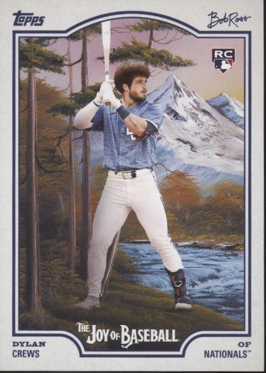 Dylan Crews 2025 Topps x Bob Ross The Joy of Baseball RC #HM-75