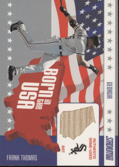Frank Thomas 2002 Topps Stadium Club Born in the USA Bat Relic #USA-FT