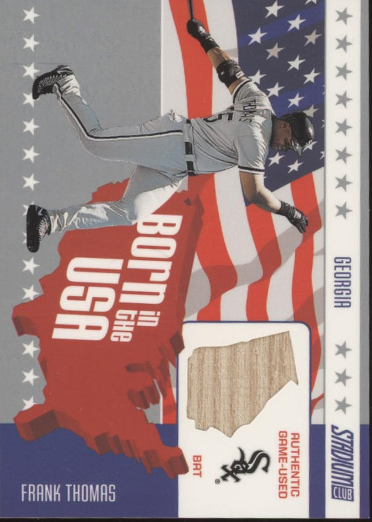 Frank Thomas 2002 Topps Stadium Club Born in the USA Bat Relic #USA-FT