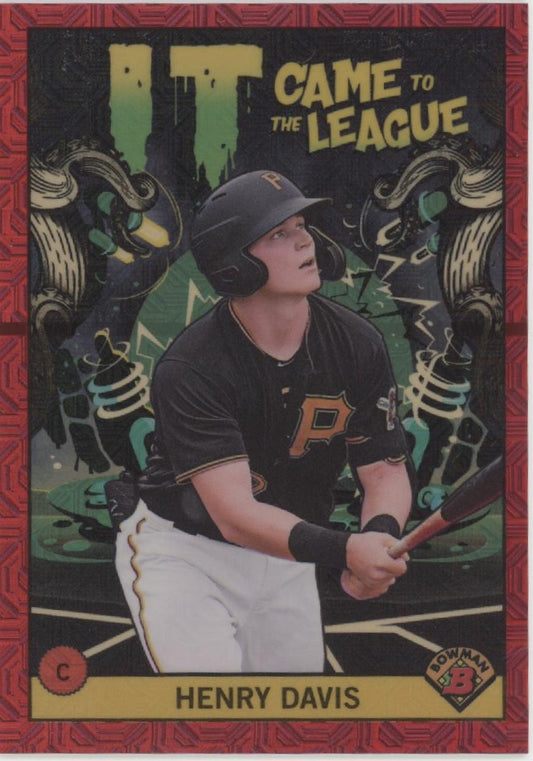 Henry Davis 2022 Bowman Chrome It Came to the League Red Mojo Refractor 1/5