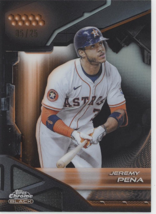 Jeremy Pena 2026 Topps Chrome Black Orange Refractor 05/25 #36