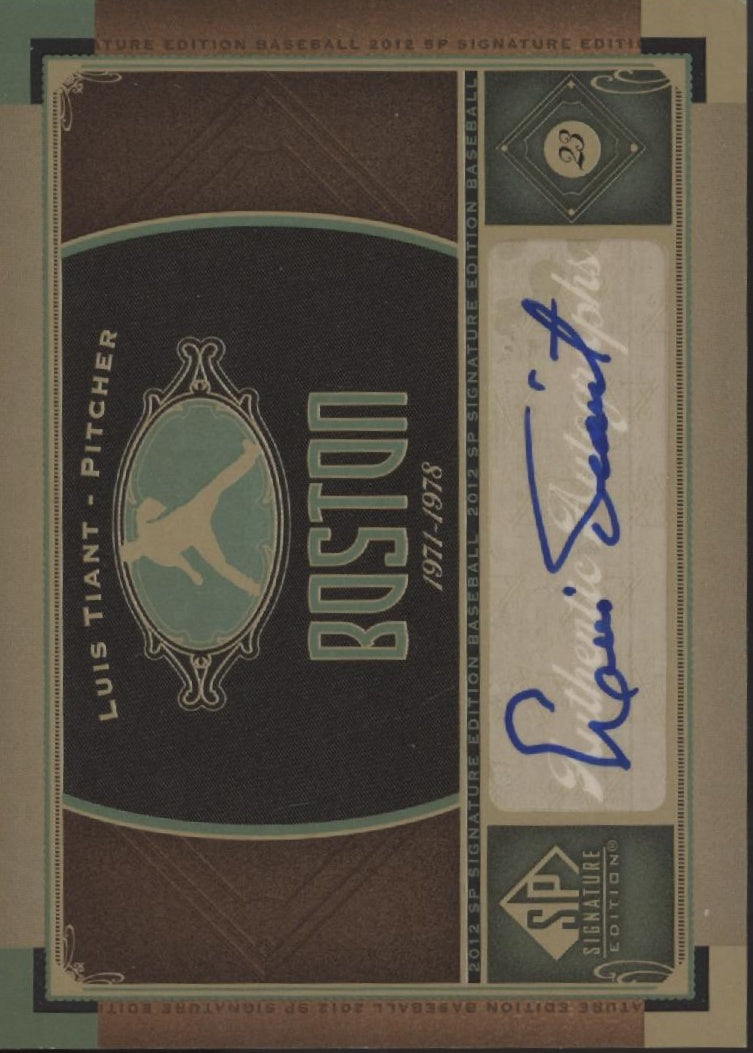 Luis Tiant 2012 Upper Deck SP Signature Edition Auto #5