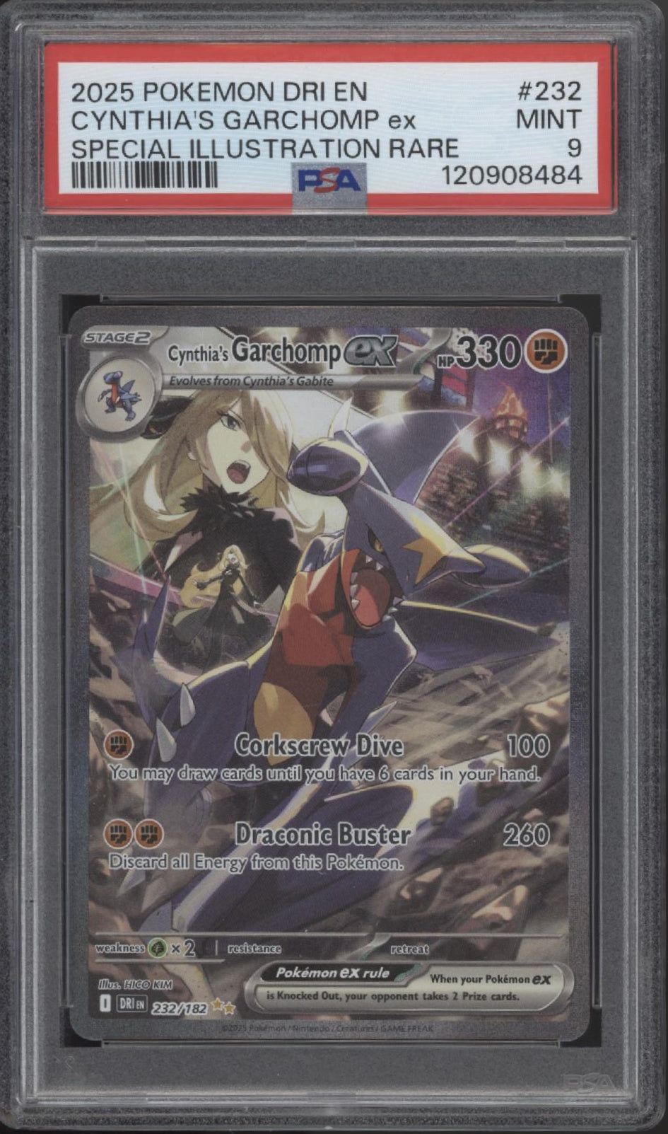 Cynthia's Garchomp ex Pokemon Destined Rivals Special Illustration Rare PSA 9、Collector Store LLC Gaming、kayou