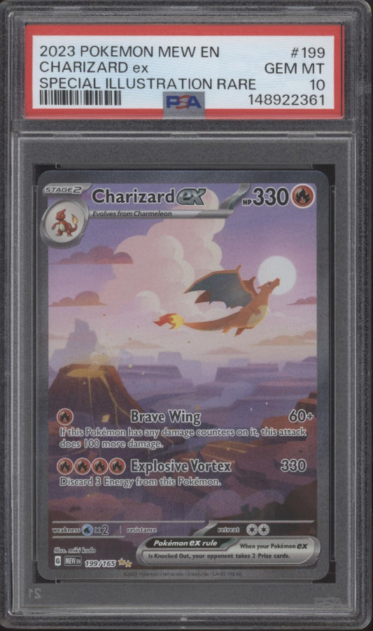Charizard ex Pokemon 151 Special Illustration Rare #199 PSA 10