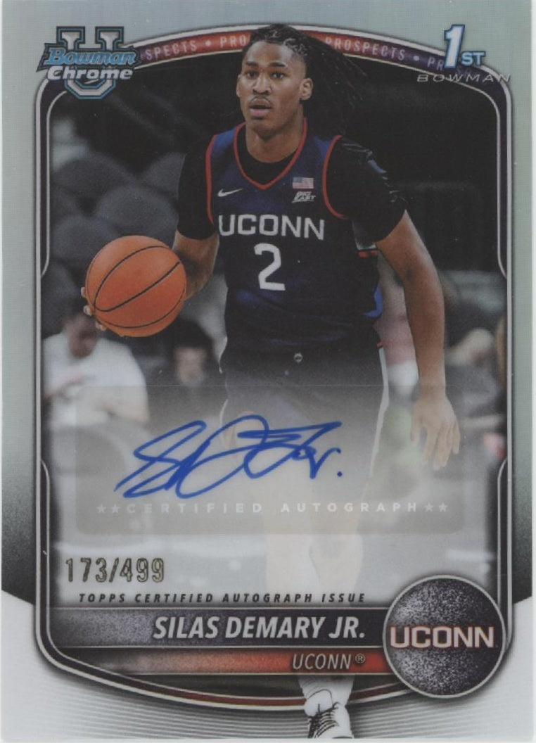 Silas Demary Jr. 2025-26 Bowman Chrome University Prospects Refractor Auto 173/499