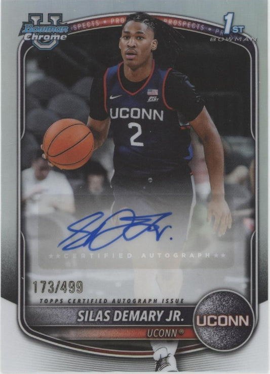 Silas Demary Jr. 2025-26 Bowman Chrome University Prospects Refractor Auto 173/499