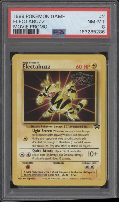 Electabuzz Pokemon Movie Promo #2 PSA 8