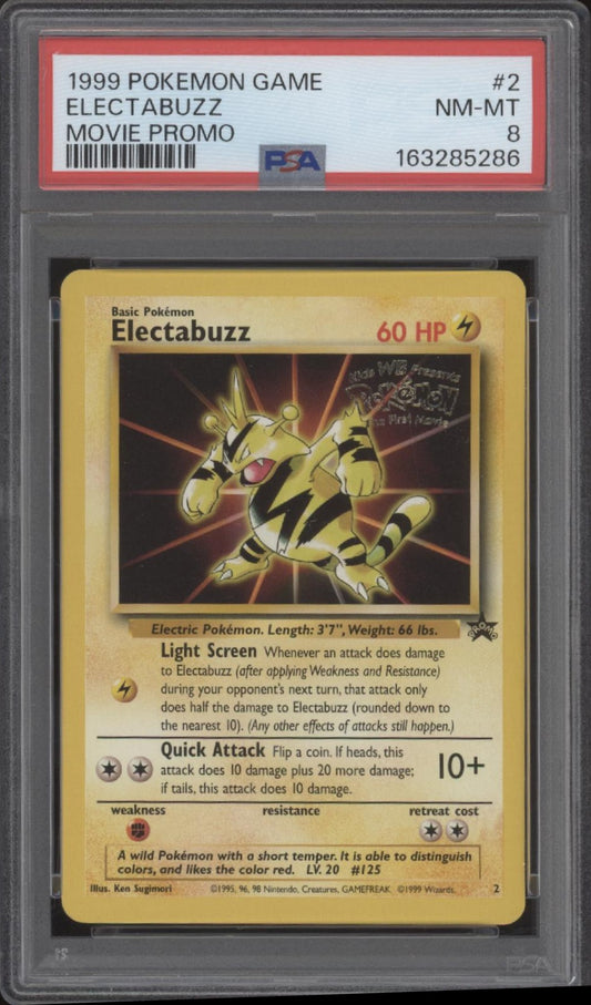 Electabuzz Pokemon Movie Promo #2 PSA 8