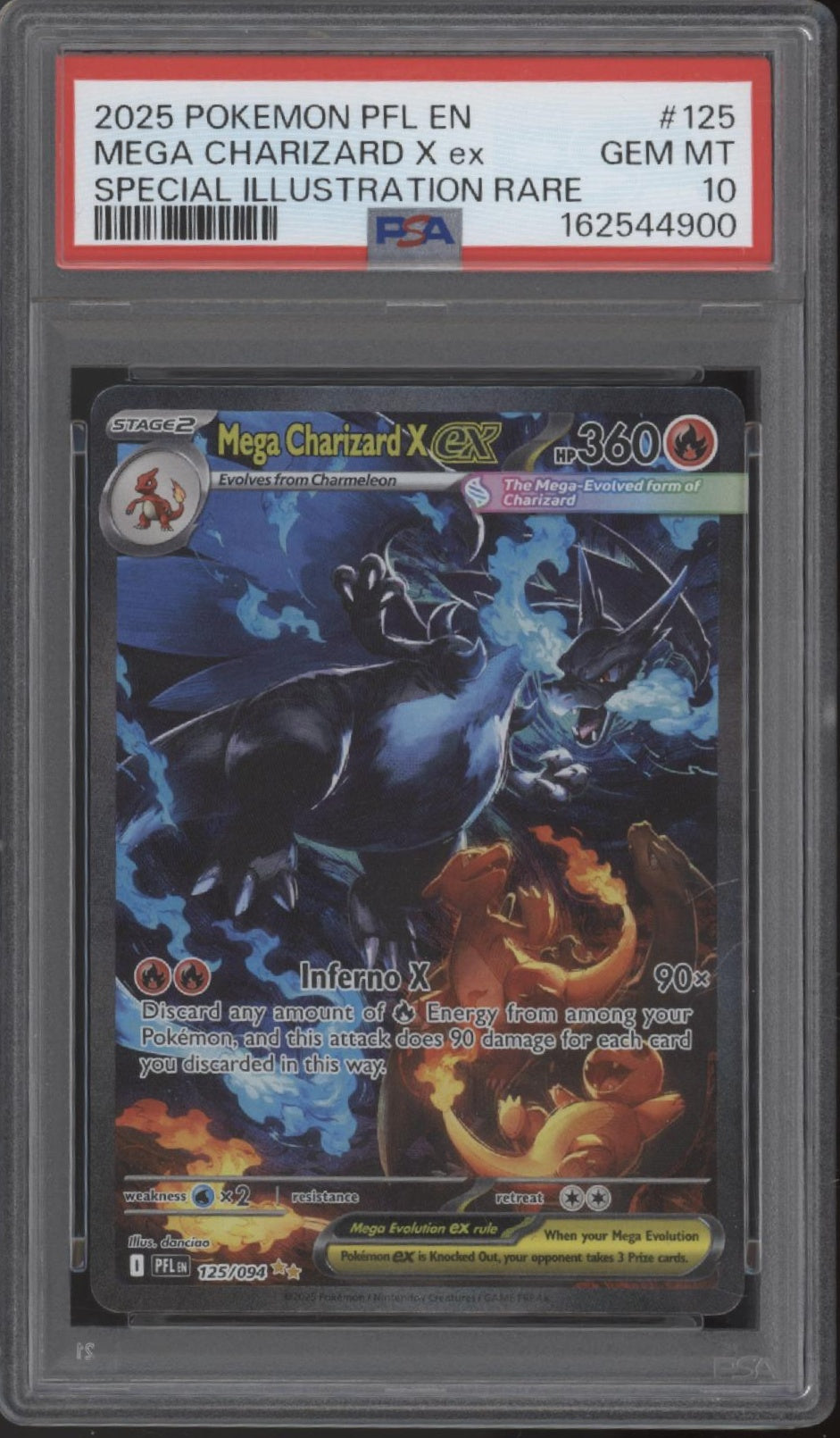 Mega Charizard X ex Pokemon Phantasmal Flame Special Illustration Rare PSA 10 #2