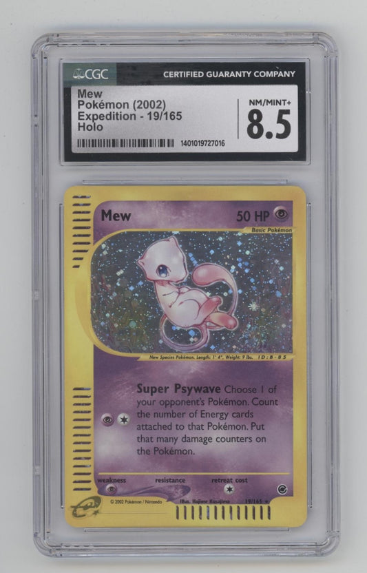 Mew Pokemon Expedition Holo #19 CGC 8.5