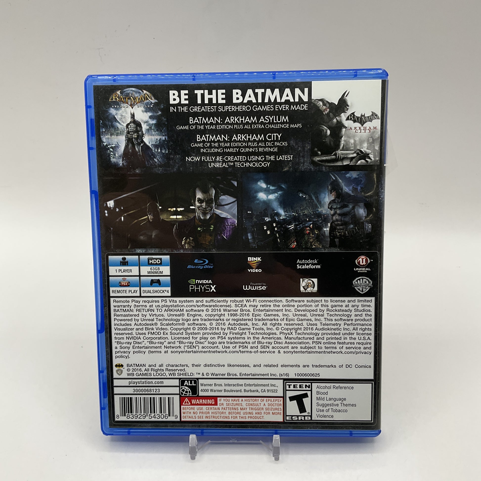 Batman: Return to Arkham Playstation 4 Used