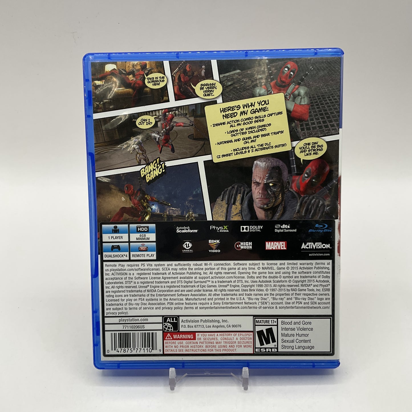 Deadpool Playstation 4 Used
