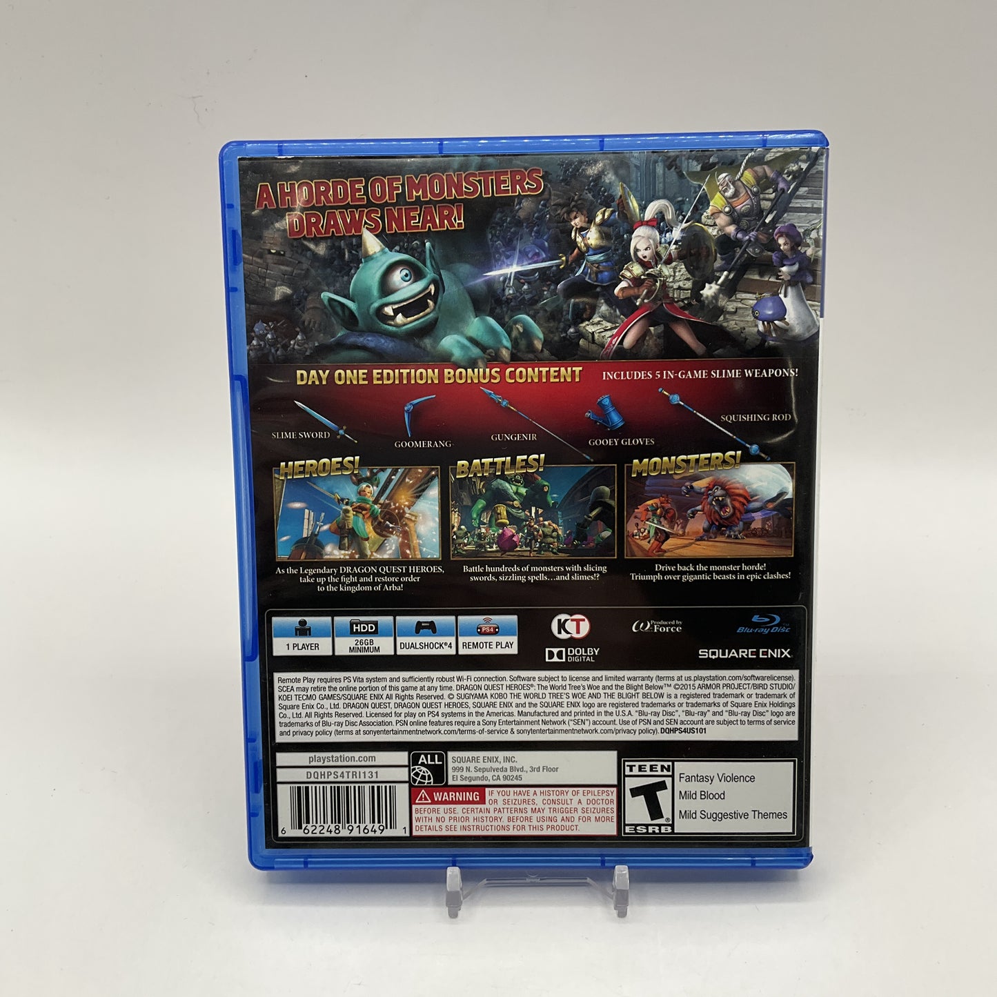 Dragon Quest Heroes Playstation 4 Used