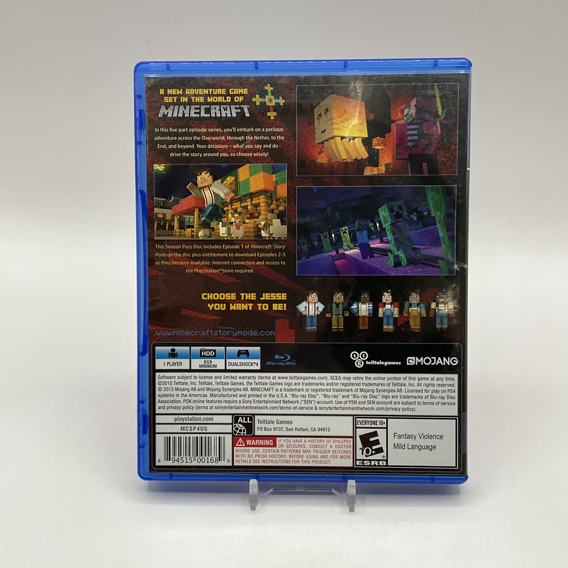 Minecraft: Story Mode Season Pass Playstation 4 Used
