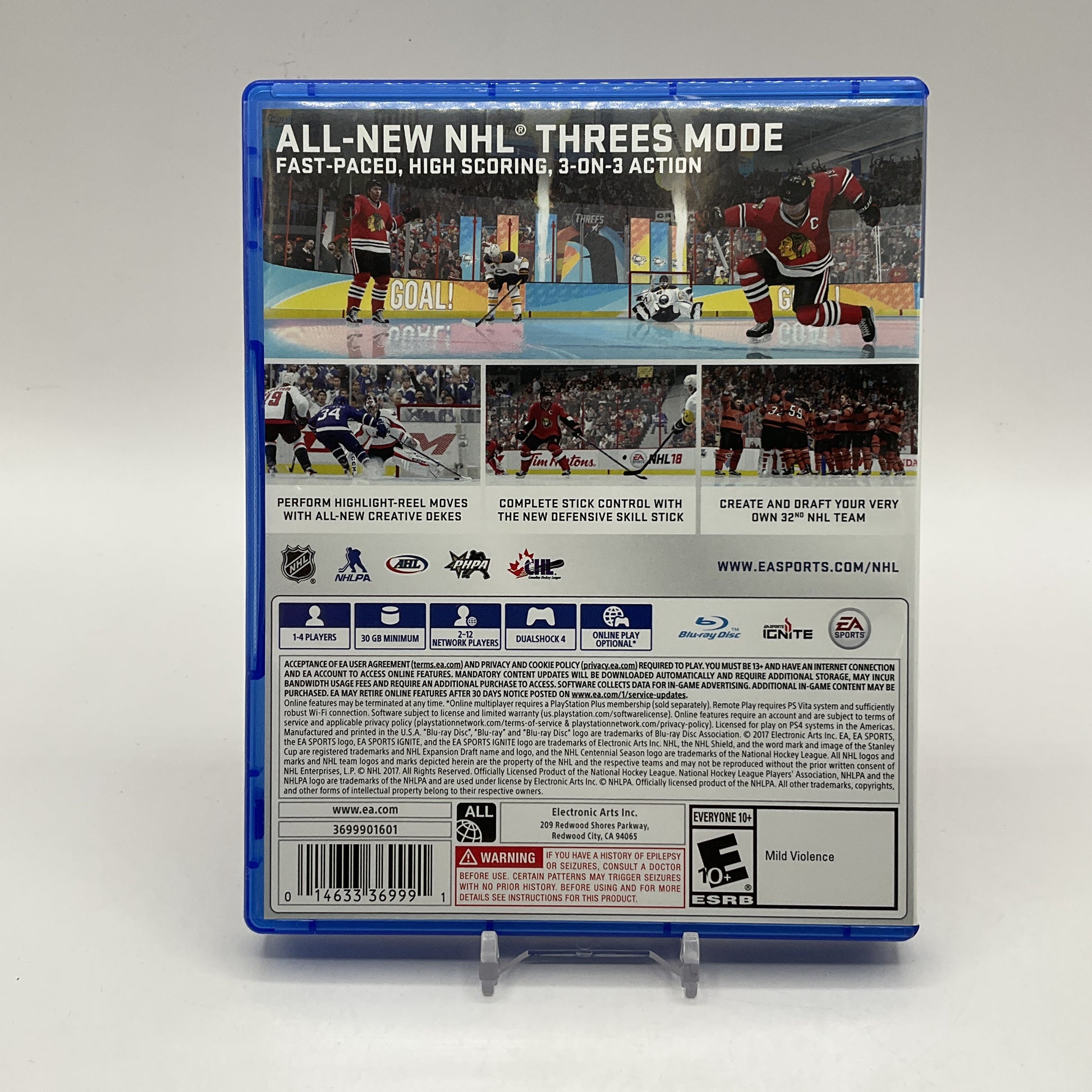 NHL 18 Playstation 4 Used