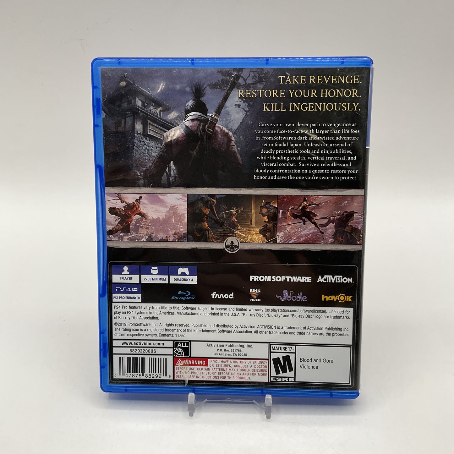 Sekiro: Shadows Die Twice Playstation 4 Used