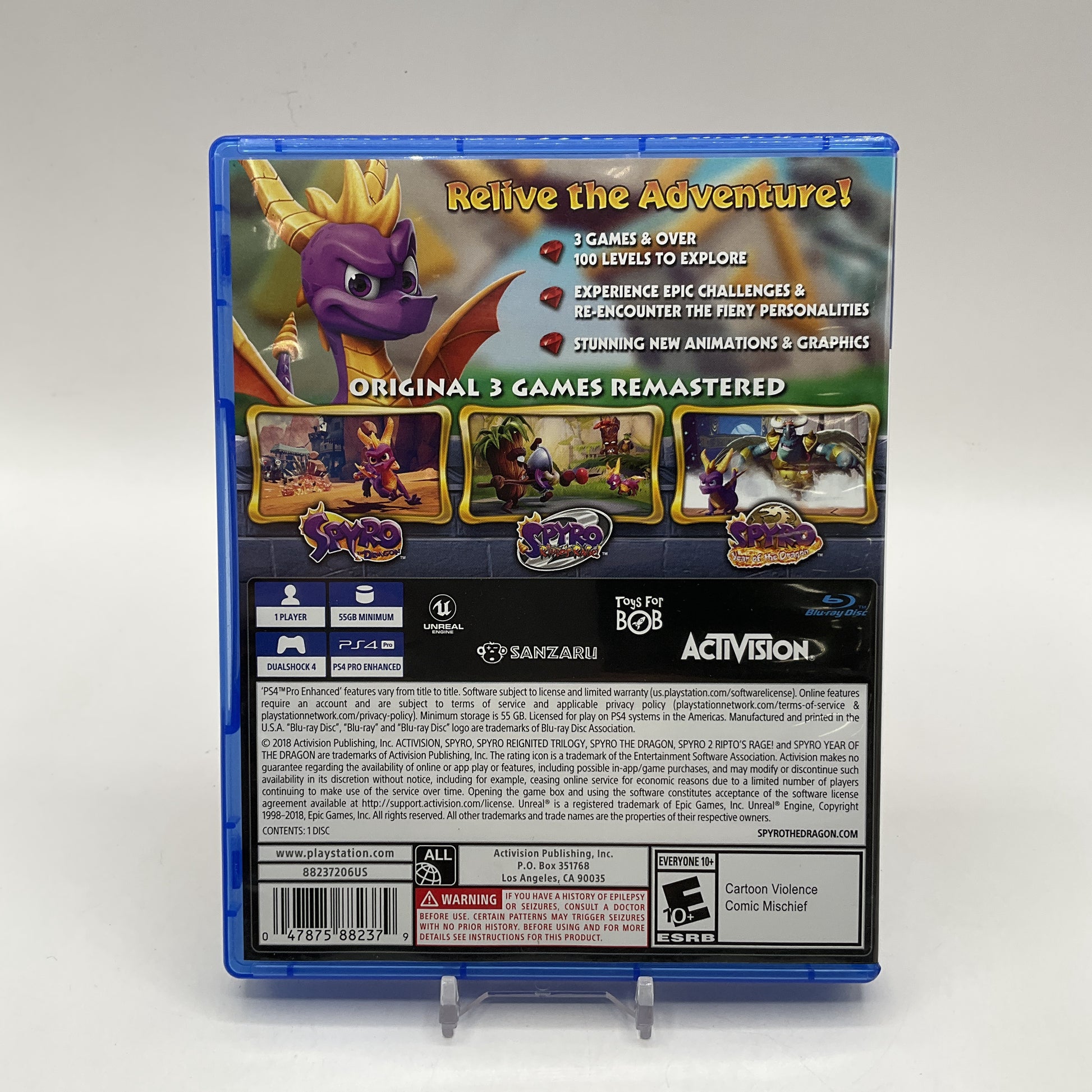 Spyro Reignited Trilogy Playstation 4 Used