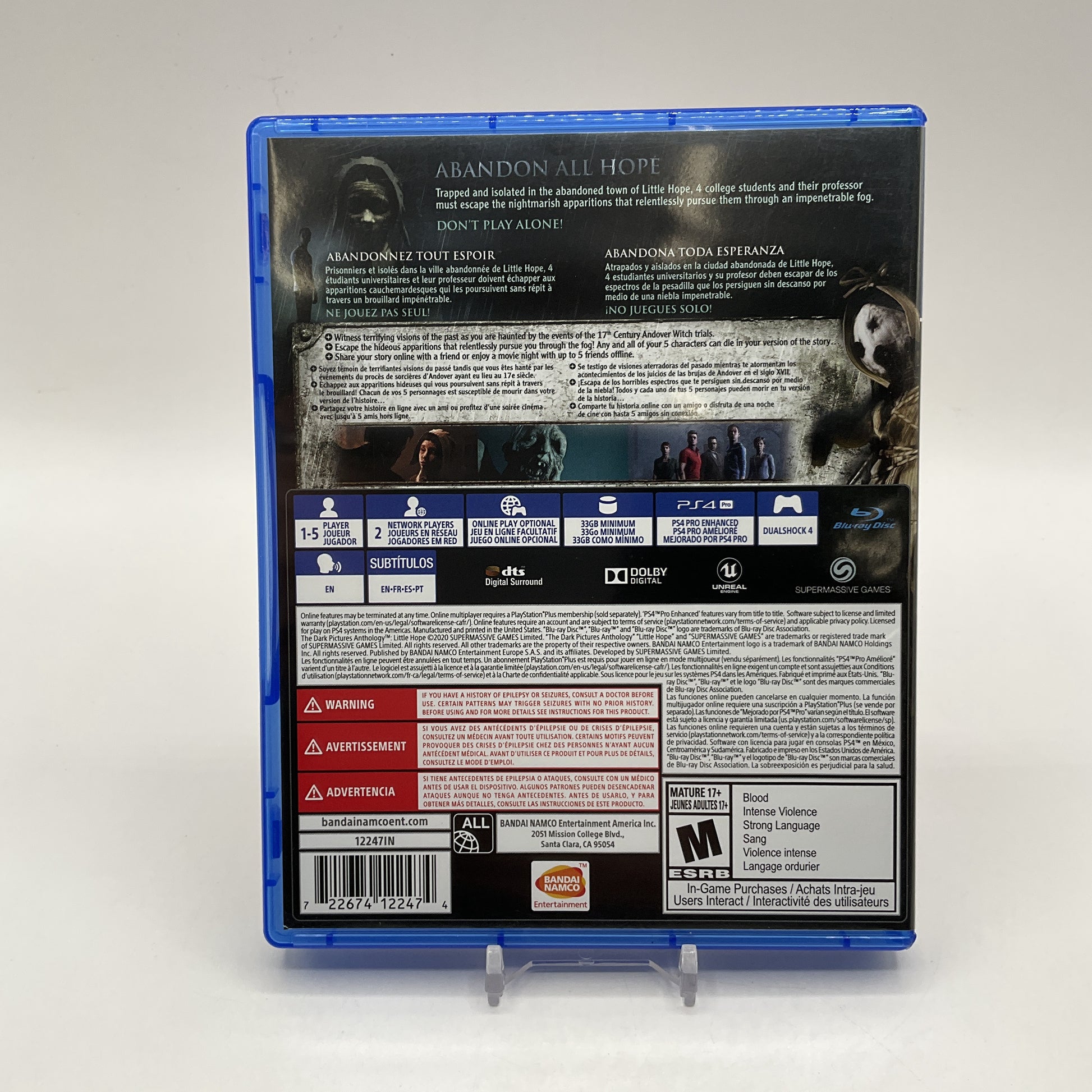 The Dark Pictures Anthology: Little Hope Playstation 4 Used
