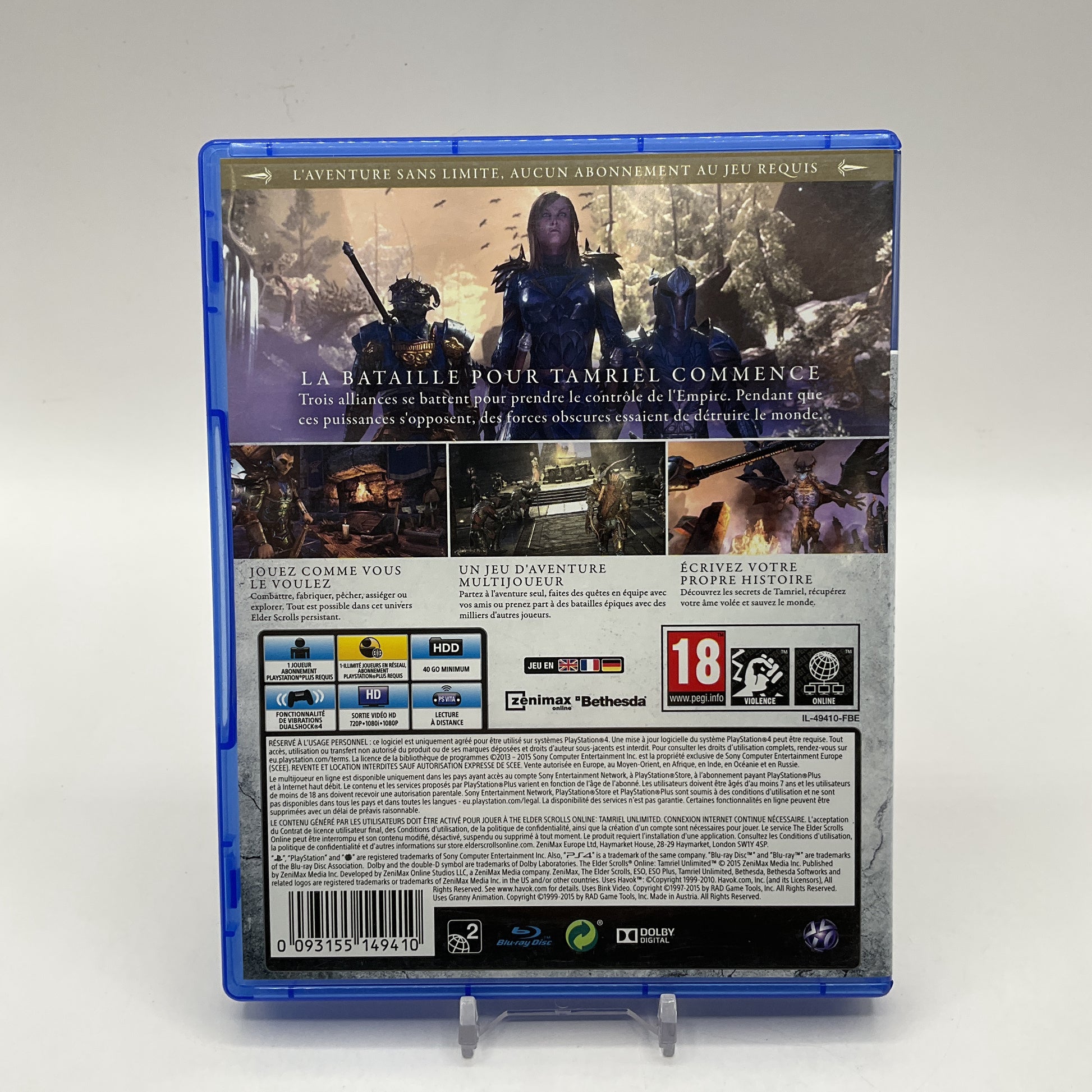 The Elder Scrolls Online Tamriel Unlimited PAL Playstation 4 Used