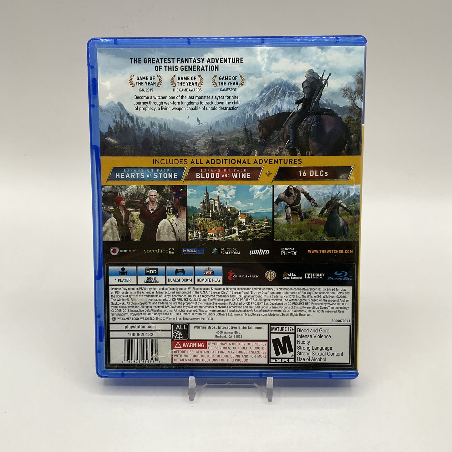 Witcher 3: Wild Hunt [Complete Edition] Playstation 4 Used