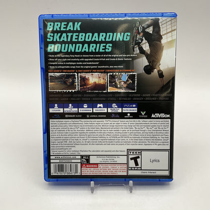 Tony Hawk's Pro Skater 1 + 2 Playstation 4 Used