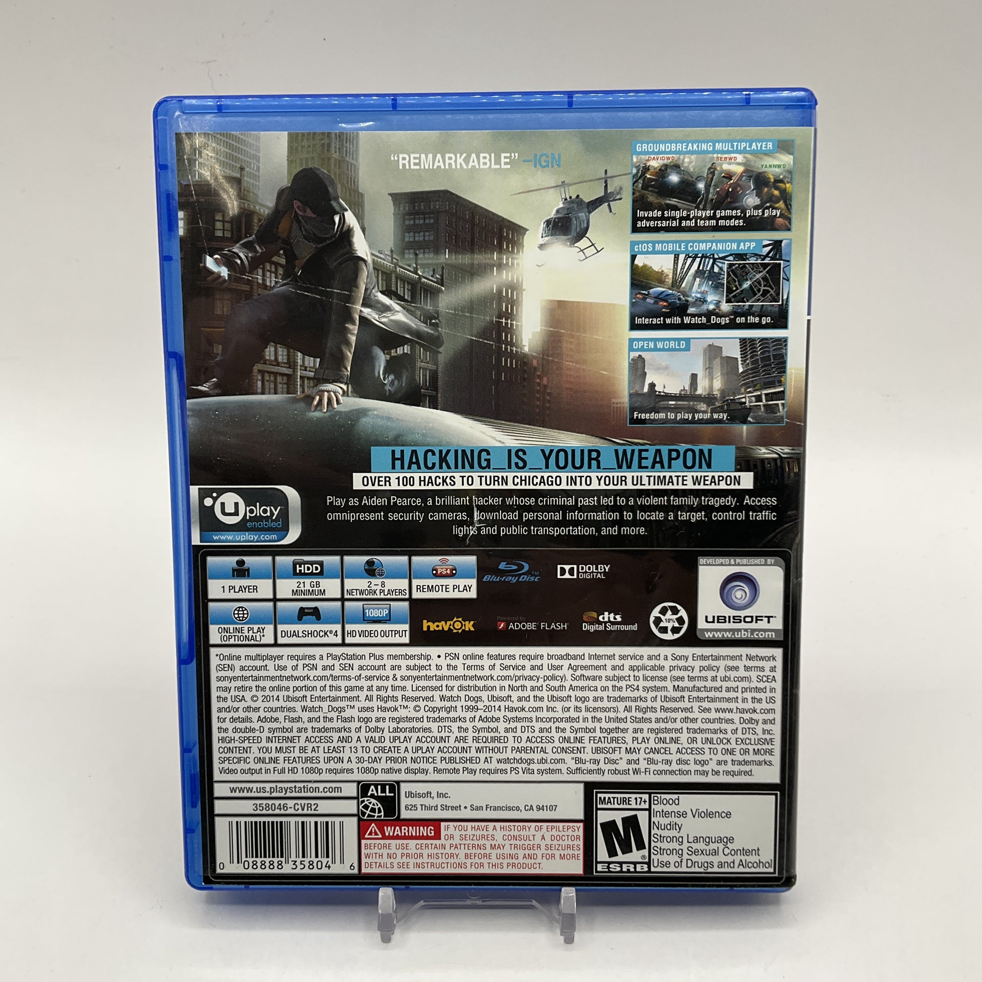 Watch Dogs Playstation 4 Used
