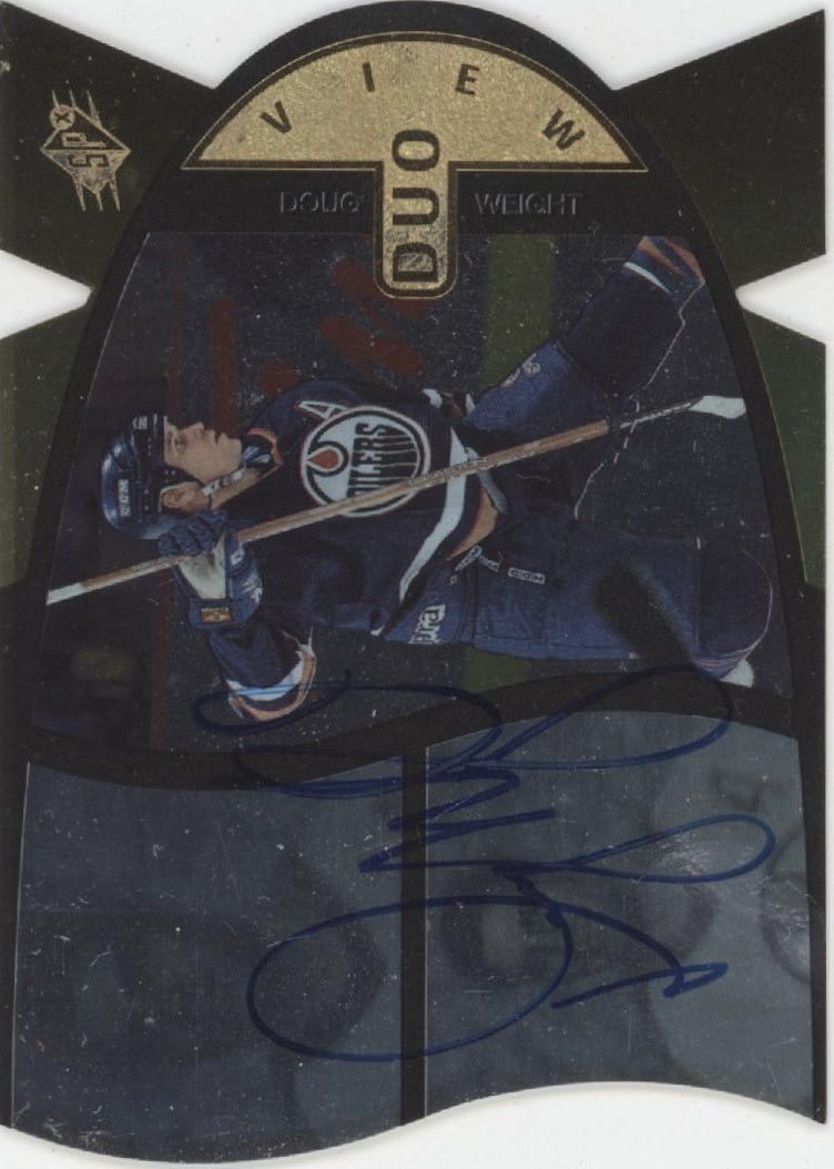 Doug Weight 1997-98 Upper Deck SPX Duo View Die-Cut Auto 87/100