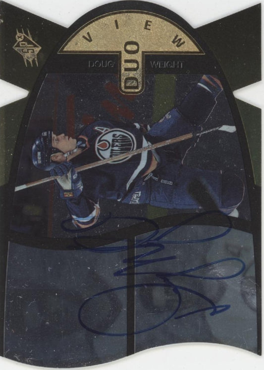 Doug Weight 1997-98 Upper Deck SPX Duo View Die-Cut Auto 87/100