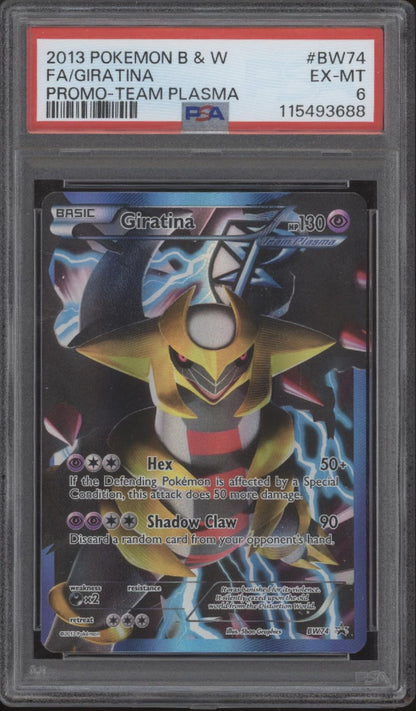 Giratina Pokemon Team Plasma Promo Full Art #BW74 PSA 6