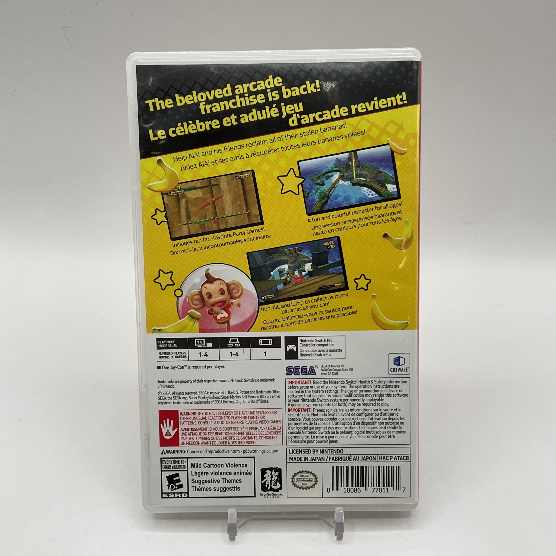 Super Monkey Ball: Banana Blitz HD Nintendo Switch Used
