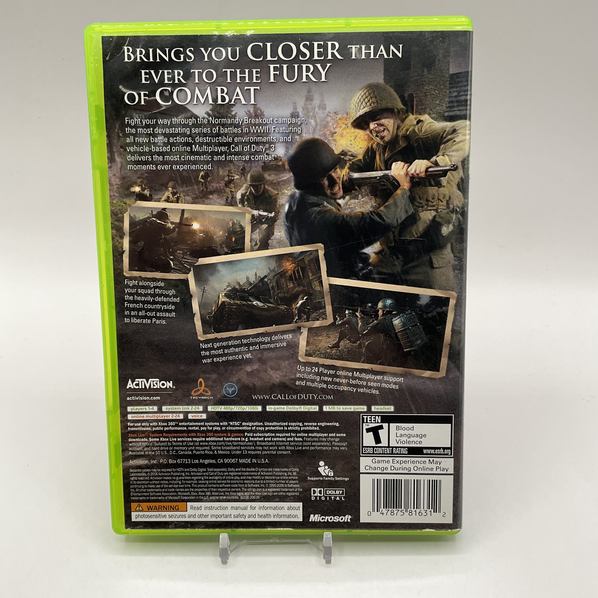 Call of Duty 3 Xbox 360 Used