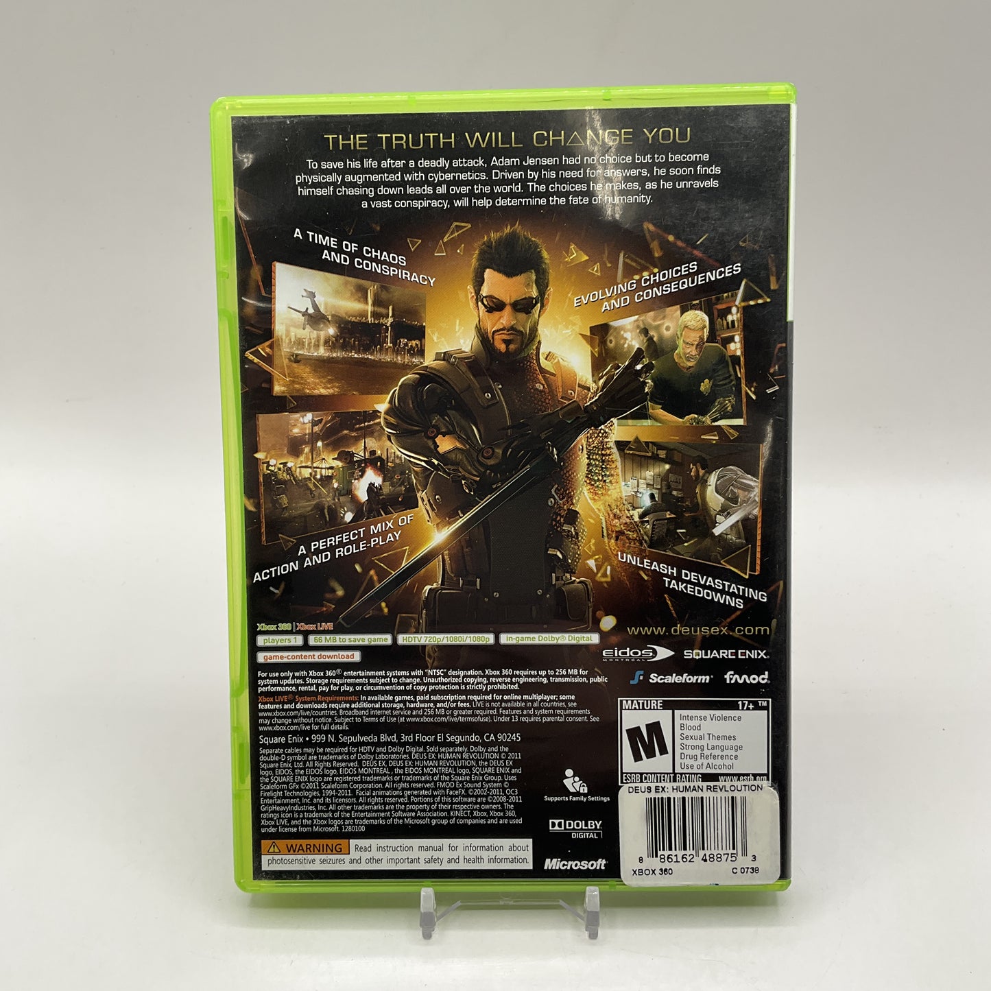 Deus Ex: Human Revolution Xbox 360 Used